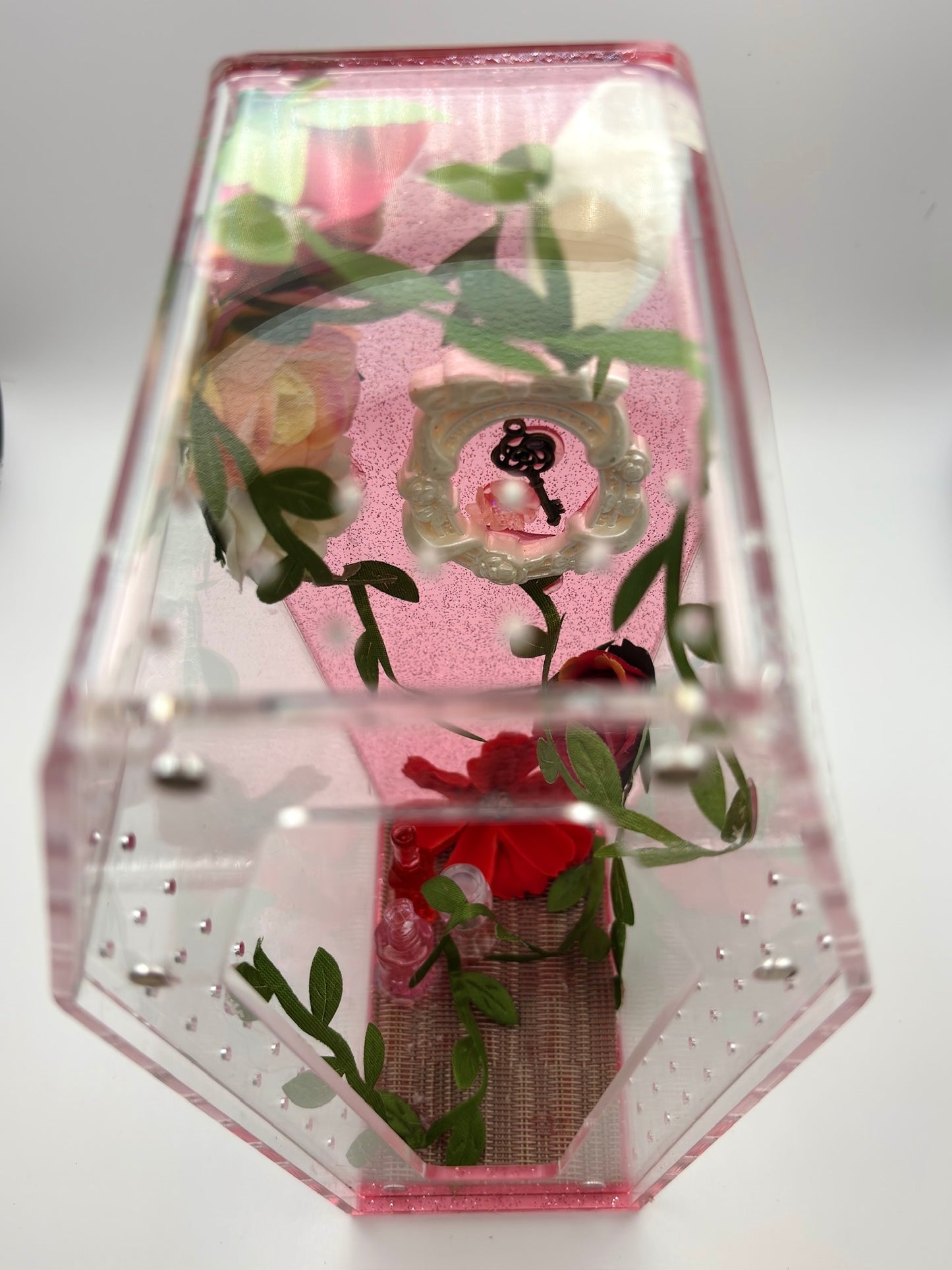 🩷 Enchanted Rose Coffin Critterrarium